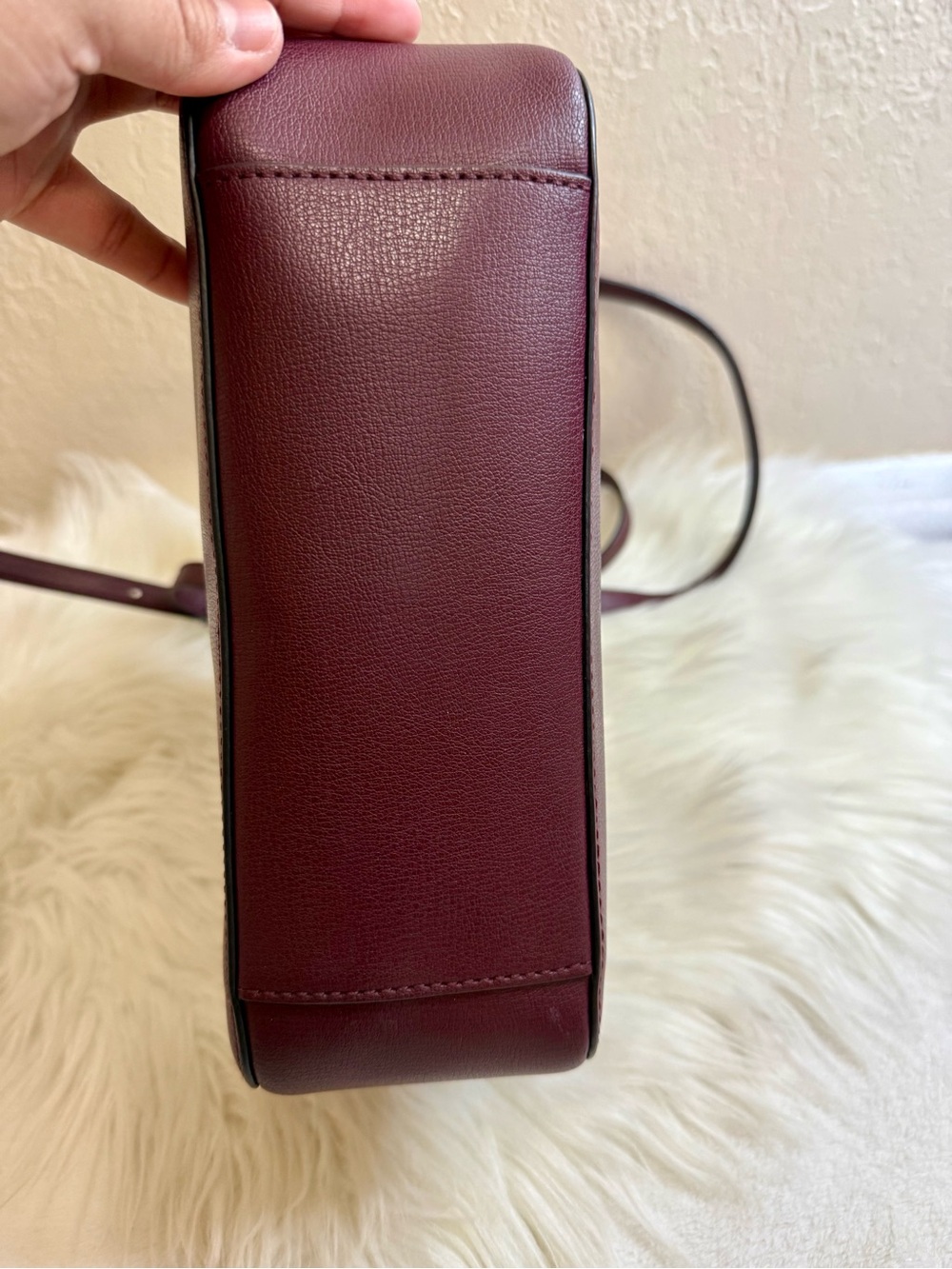 Kate Spade Adel Burgundy Medium Crossbody Bag - Picture 9 of 15